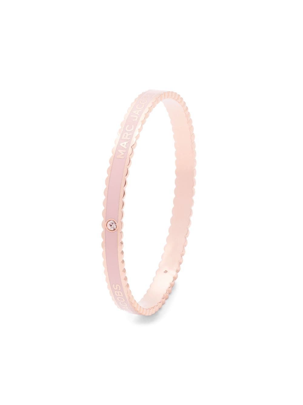 Pink and gold The Medallion Scalloped bangle - women - MARC JACOBS